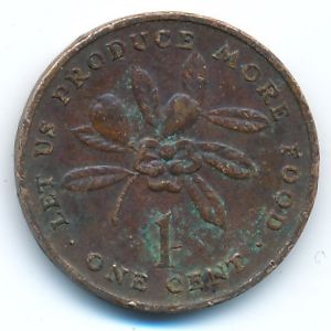 Ямайка, 1 цент (1973 г.)