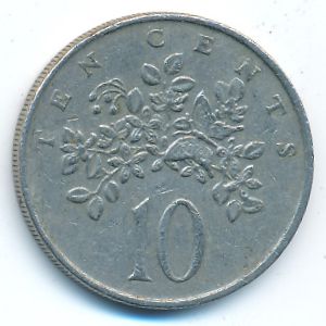 Jamaica, 10 cents, 1986