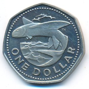 Барбадос, 1 доллар (1973 г.)