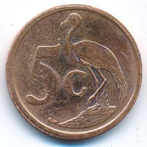 South Africa, 5 cents, 2009