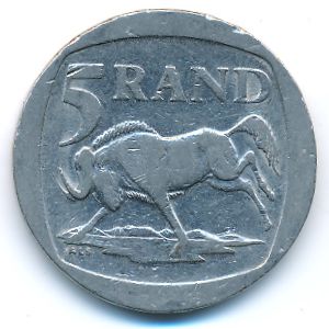 ЮАР, 5 рэндов (1994 г.)