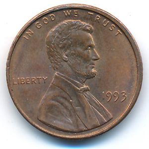 США, 1 цент (1993 г.)