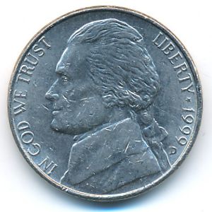 США, 5 центов (1999 г.)