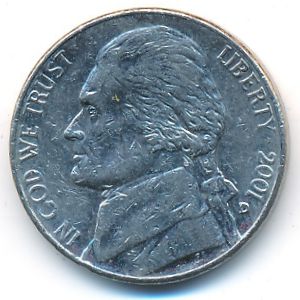 США, 5 центов (2001 г.)