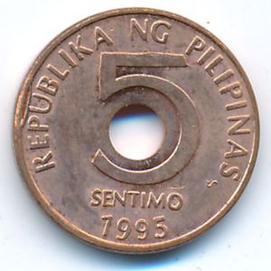 Филиппины, 5 сентимо (1995 г.)