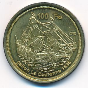 Бассас-да-Индия., 100 франков (2012 г.)