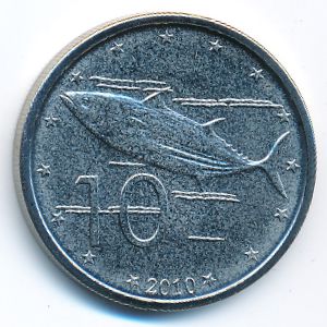 Острова Кука, 10 центов (2010 г.)