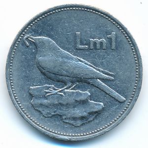Мальта, 1 лира (1986 г.)