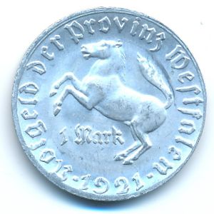 Вестфалия., 1 марка (1921 г.)