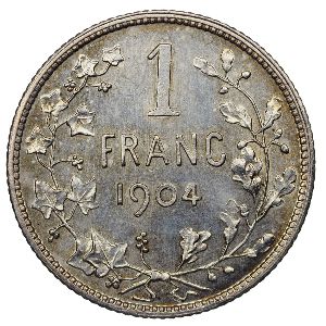Бельгия, 1 франк (1904 г.)