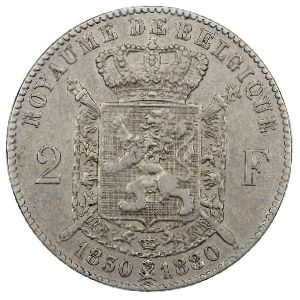 Бельгия, 2 франка (1880 г.)