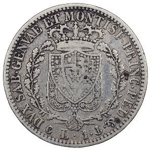 Сардиния, 1 лира (1828 г.)