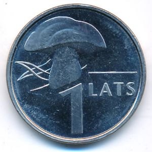 Латвия, 1 лат (2004 г.)