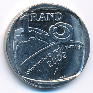 ЮАР, 1 рэнд (2002 г.)