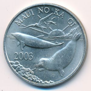 Hawaiian Islands., 1 dollar, 2003