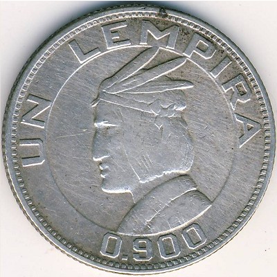 Honduras, 1 lempira, 1931–1937