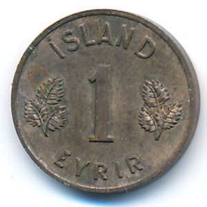 Iceland, 1 eyrir, 1956