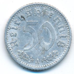Nazi Germany, 50 reichspfennig, 1935