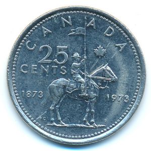 Канада, 25 центов (1973 г.)