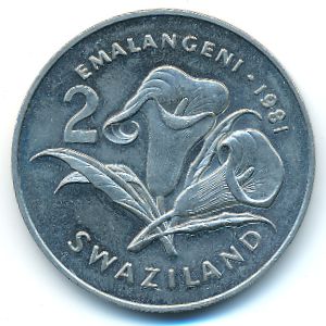 Swaziland, 2 emalangeni, 1981
