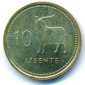 Лесото, 10 лисенте (2018 г.)