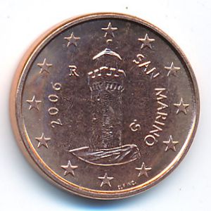 Сан-Марино, 1 евроцент (2006 г.)