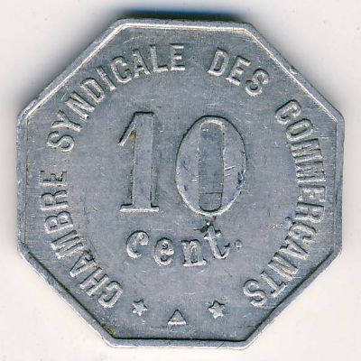 Перпиньян., 10 сентим (1921 г.)