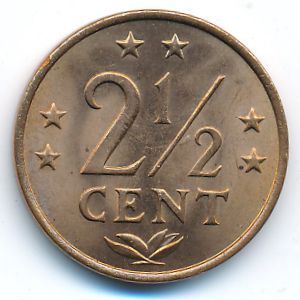 Antilles, 2 1/2 cents, 1974