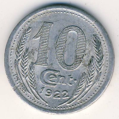 Эр и Луар., 10 сентим (1922 г.)