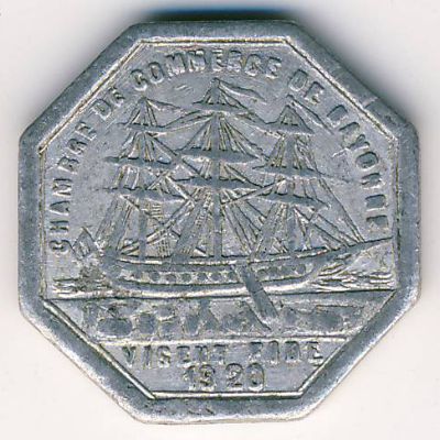 Байонна., 10 сентим (1920 г.)