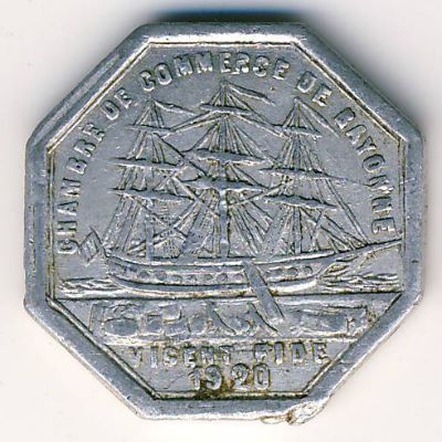 Байонна., 10 сентим (1920 г.)
