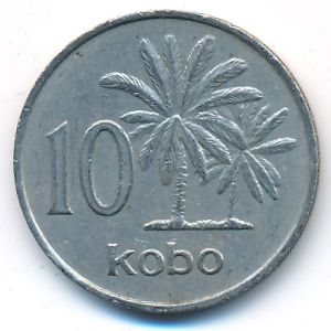 Nigeria, 10 kobo, 1973