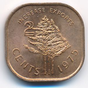 Свазиленд, 2 цента (1975 г.)