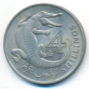 The Gambia, 4 shillings, 1966