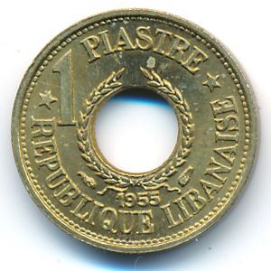 Ливан, 1 пиастр (1955 г.)