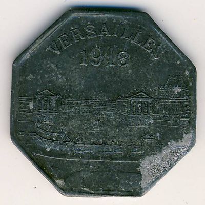 Версаль., 10 сентим (1918 г.)