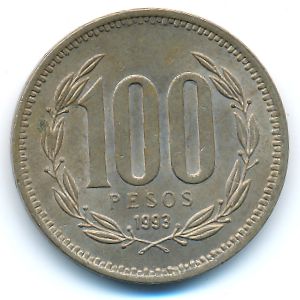 Чили, 100 песо (1993 г.)
