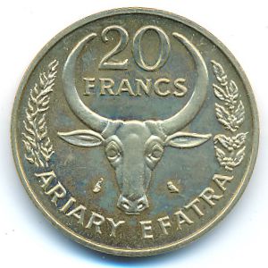 Мадагаскар, 20 франков (1970 г.)