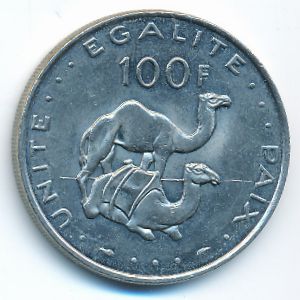 Djibouti, 100 francs, 1991
