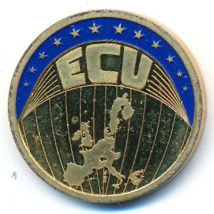 Europe., 1 ecu, 2002
