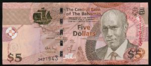 Багамские острова, 5 долларов (2007 г.)