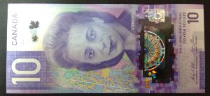 Канада, 10 долларов (2018 г.)