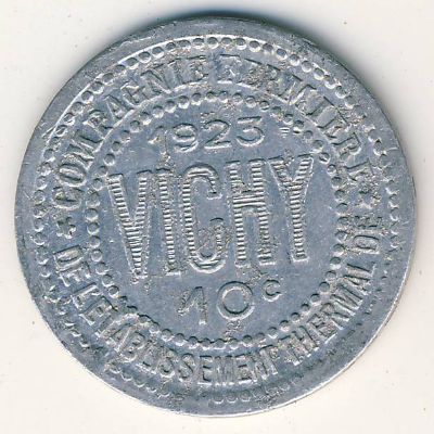 Виши., 10 сентим (1923 г.)