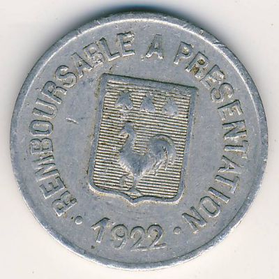 Мазаме., 10 сентим (1922 г.)