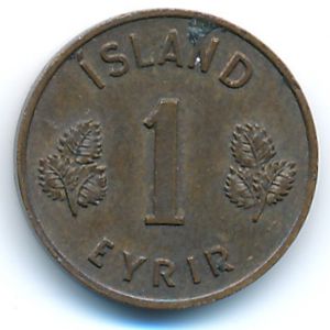 Исландия, 1 эйрир (1953 г.)