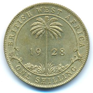 British West Africa, 1 shilling, 1928