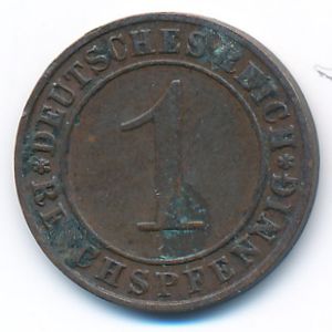 Веймарская республика, 1 рейхспфенниг (1928 г.)
