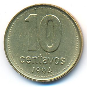 Аргентина, 10 сентаво (1994 г.)
