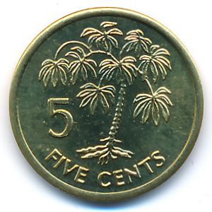 Сейшелы, 5 центов (1997 г.)