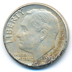 США, 1 дайм (1964 г.)